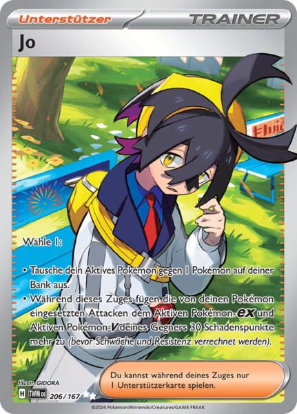 Jo_206-167_TWM-DE_Maskerade-im-Zwielicht_Secret-Rare_Full-Art_Pokémon-Karte_Deutsch