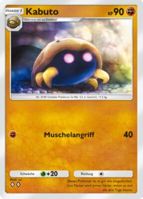 Kabuto-158-Pokémon-TCG-Sammelkartenspiel-Pocket-Unschlagbare-Gene-Digitale-Karte