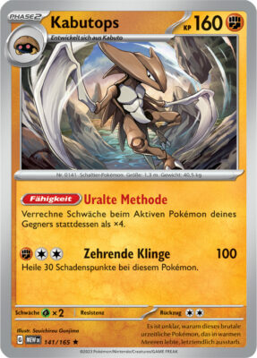 Kabutops-141-165-Pokémon-Karmesin-Purpur-151-MEW-DE-Pokémon-Karte-Karten-Deutsch