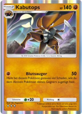 Kabutops-159-Pokémon-TCG-Sammelkartenspiel-Pocket-Unschlagbare-Gene-Digitale-Karte