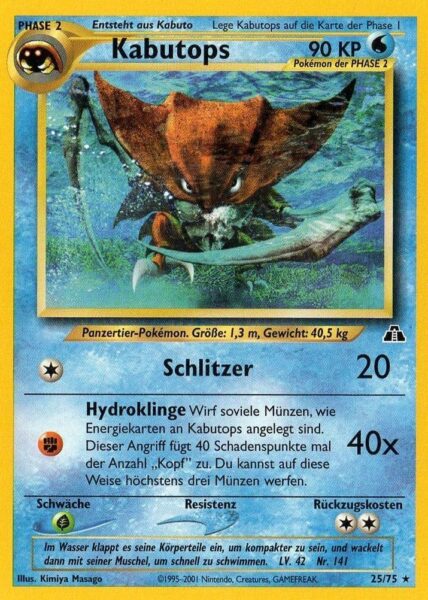 Kabutops_25-75_Neo-Entdeckung-Discovery_Pokémon-Karte_Deutsch