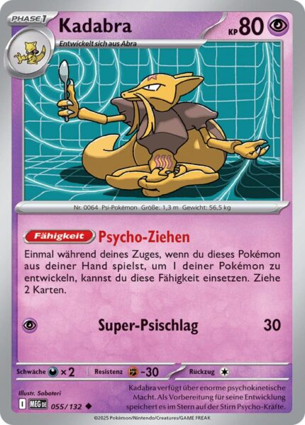 Kadabra-055-132-Mega-Entwicklung-Pokémon-Karte-Deutsch-2025
