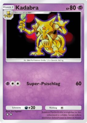 Kadabra-116-Pokémon-TCG-Sammelkartenspiel-Pocket-Unschlagbare-Gene-Digitale-Karte