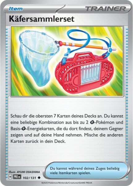 Käfersammlerset-102-131-Prismatische-Entwicklungen-Pokémon-Karte-Deutsch-Karmesin-Purpur-TCG-Sammelkartenspiel