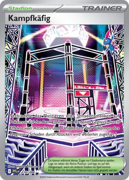 Kampfkäfig-116-094-PFL-DE-Fatale-Flammen-Full-Art-Pokémon-Karte-Deutsch