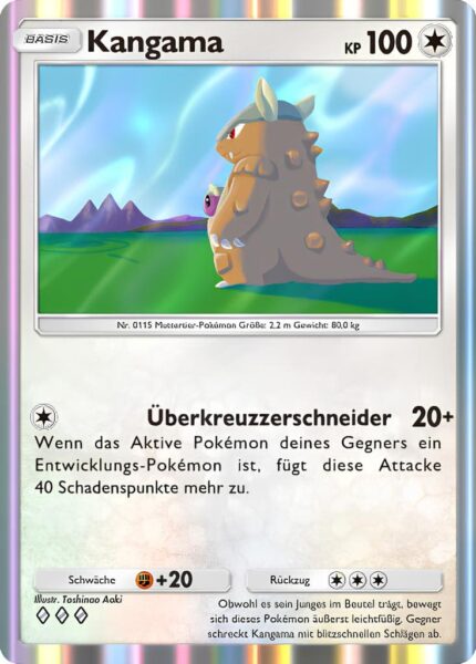 Kangama-133-161-Weisheit-von-Meer-und-Himmel-A4-Pokémon-TCG-Sammelkartenspiel-Pocket-Karte