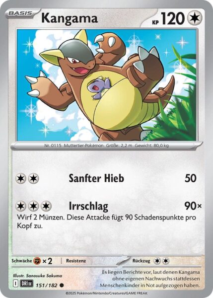 Kangama-151-182-Ewige-Rivalen-Pokémon-Karte-Karmesin-Purpur-Deutsch