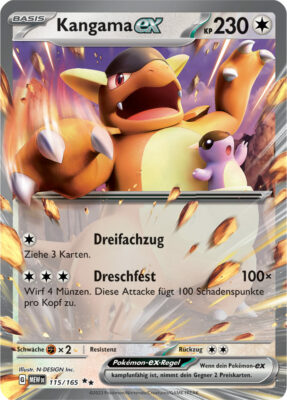 Kangama-ex-115-165-Pokémon-Karmesin-Purpur-151-MEW-DE-Pokémon-Karte-Karten-Deutsch