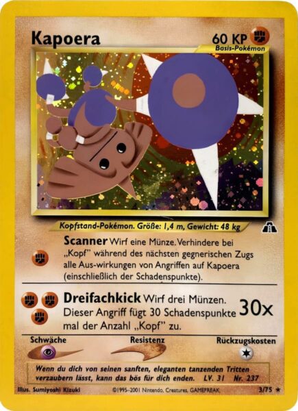 Kapoera_3-75_Neo-Entdeckung-Discovery_Holo-Pokémon-Karte_Deutsch