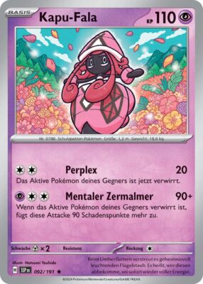 Kapu-Fala-092-191-SSP-DE-Karmesin-Purpur-Stürmische-Funken-Pokémon-Karte-Deutsch-TCG