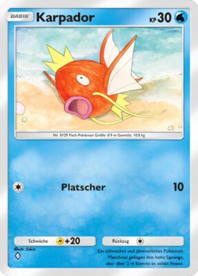 Karpador-077-Pokémon-TCG-Sammelkartenspiel-Pocket-Unschlagbare-Gene-Digitale-Karte-2024