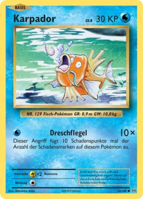 Karpador_33-108_XY-Evolution-Evolutions_Pokémon-Karte_Deutsch
