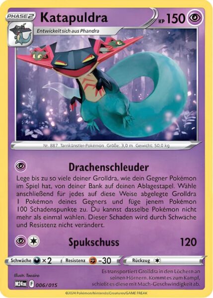 Katapuldra-006-015-M24-DE-Dragon-Discovery-Mc-Donalds-Pokémon-Karte-2025-Deutsch