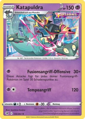 Katapuldra_Fusionsangriff_130_Pokémon-Karte