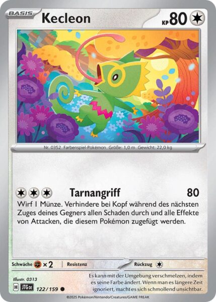 Kecleon-JTG-DE-122-159-Karmesin-Purpur-Reisegefährten-Pokémon-Karte-Deutsch