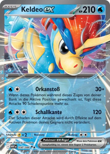 Keldeo-ex-030-086-WHT-DE-Weiße-Flammen-Pokémon-Karte-Karmesin-Purpur-Deutsch