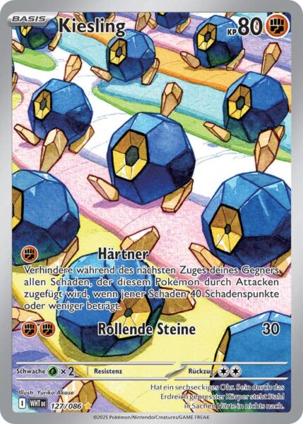 Kiesling-127-086-WHT-DE-Weiße-Flammen-Pokémon-Karte-Karmesin-Purpur-Deutsch