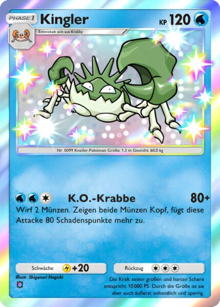 Kingler-096-071-Verborgene-Quelle-A4a-Pokémon-TCG-Sammelkartenspiel-Pocket-Karte