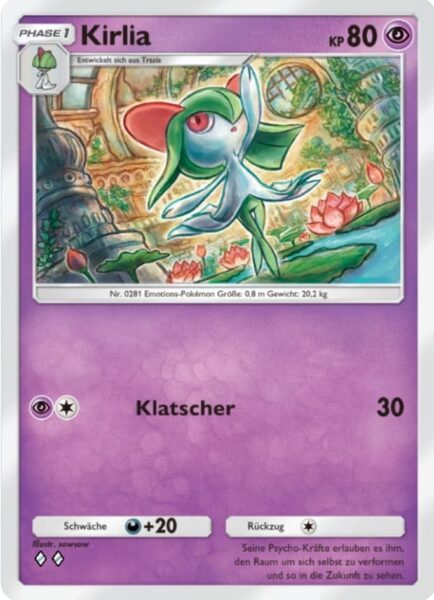 Kirlia-131-Pokémon-TCG-Sammelkartenspiel-Pocket-Unschlagbare-Gene-Digitale-Karte