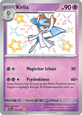 Kirlia_154-091_PAF-DE_Shiny_Schillernd_Paldeas-Schicksale_Pokémon-Karte_Deutsch