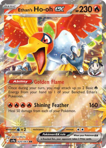 Klarins-Ho-Oh-ex-Pokémon-Karte