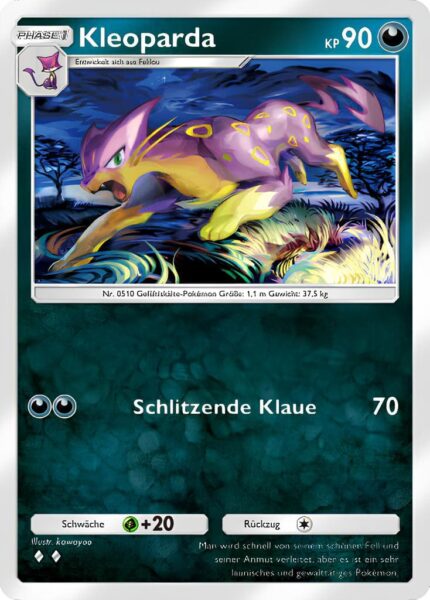 Kleoparda-046-069-A3b-Evoli-Hain-Pokémon-TCG-Sammelkartenspiel-Pocket-Karte-Deutsch