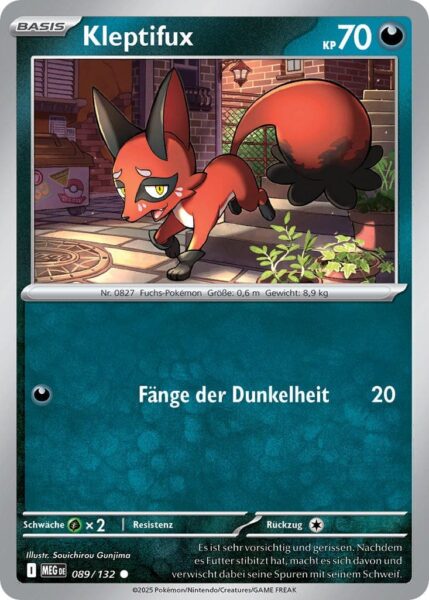 Kleptifux-089-132-MEG-DE-Mega-Entwicklung-Pokémon-Karte-Deutsch