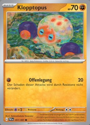 Klopptopus_051-091_PAF-DE_Paldeas-Schicksale_Paldean-Fates_Pokémon-Karte_Deutsch