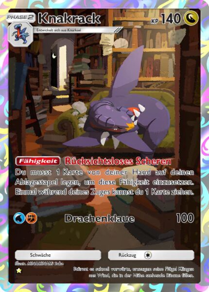 Knakrack-175-207-Kollision-von-Raum-und-Zeit-Pokémon-TCG-Sammelkartenspiel-Pocket-Illustration-Rare-Karte