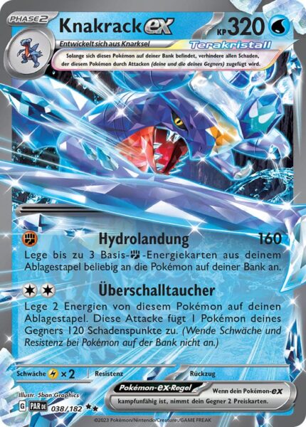 Knakrack-ex-038-182-Paradoxrift-Terakristall-Pokémon-Karte