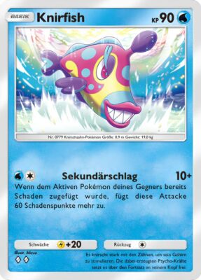 Knirfish-091-Pokémon-TCG-Sammelkartenspiel-Pocket-Unschlagbare-Gene-Digitale-Karte-2024