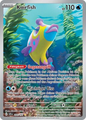 Knirfish-200-191-SSP-DE-Karmesin-Purpur-Stürmische-Funken-Illustration-Rare-Pokémon-Karte-Deutsch-TCG