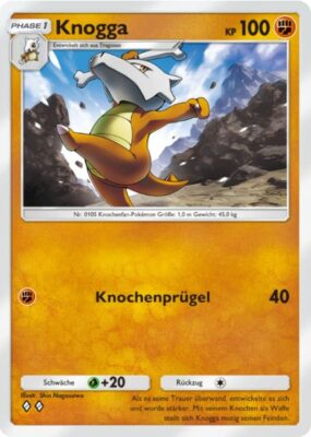 Knogga-152-Pokémon-TCG-Sammelkartenspiel-Pocket-Unschlagbare-Gene-Digitale-Karte