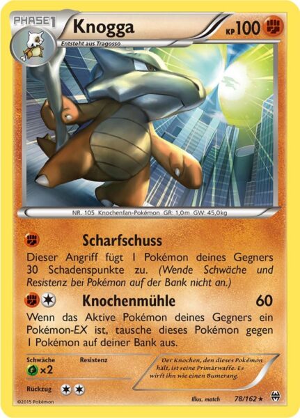 Knogga-78-162-XY-TURBOstart-Pokémon-Karte-Deutsch