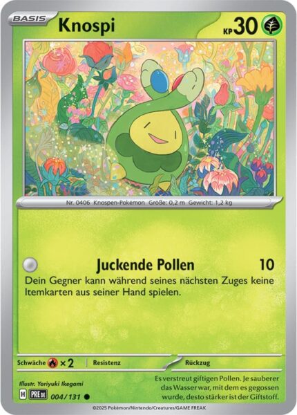 Knospi-004-131-Prismatische-Entwicklungen-Pokémon-Karte-Deutsch-Karmesin-Purpur-TCG-Sammelkartenspiel