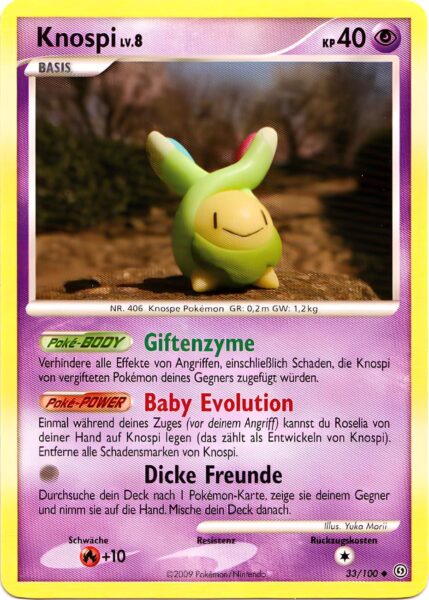 Knospi-33-100-Diamant-Perl-Sturmtief-Baby-Pokémon-Karte-Deutsch-TCG-Sammelkartenspiel