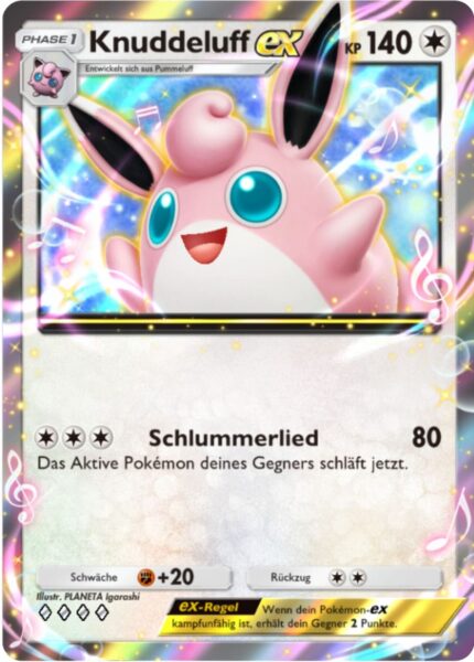 Knuddeluff-ex-195-Pokémon-TCG-Sammelkartenspiel-Pocket-Unschlagbare-Gene-Digitale-Karte