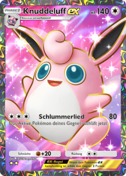 Knuddeluff-ex-265-Pokémon-TCG-Sammelkartenspiel-Pocket-Unschlagbare-Gene-Full-Art-Digitale-Karte-2024