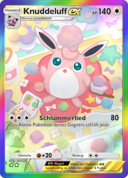 Knuddeluff-ex-279-Pokémon-TCG-Sammelkartenspiel-Pocket-Unschlagbare-Gene-Full-Art-Special-Illustration-Rare-Digitale-Karte-2024