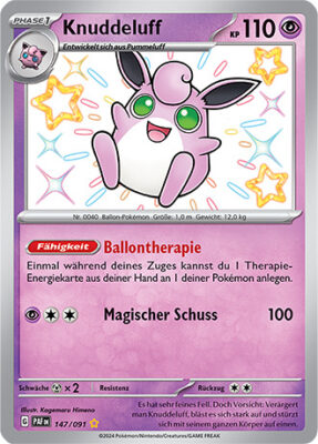 Knuddeluff_147-091_PAF-DE_Shiny_Schillernd_Paldeas-Schicksale_Pokémon-Karte_Deutsch