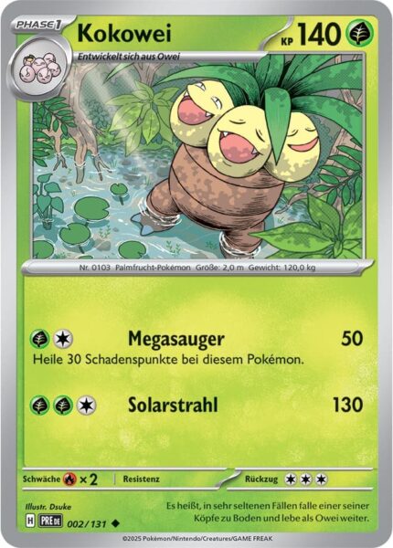 Kokowei-002-131-Prismatische-Entwicklungen-Pokémon-Karte-Deutsch-Karmesin-Purpur-TCG-Sammelkartenspiel