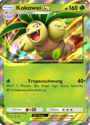 Kokowei-ex-23-Pokémon-TCG-Sammelkartenspiel-Pocket-Unschlagbare-Gene-Digitale-Karte