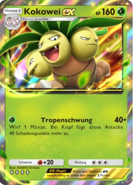 Kokowei-ex-23-Pokémon-TCG-Sammelkartenspiel-Pocket-Unschlagbare-Gene-Digitale-Karte