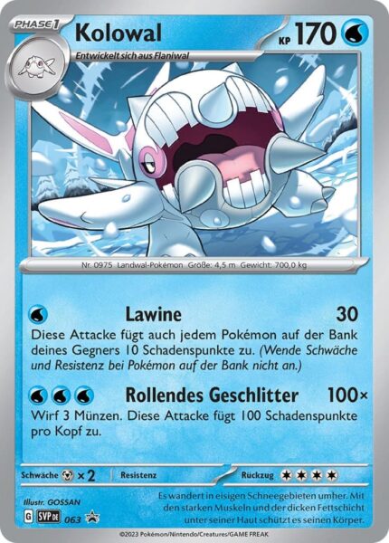 Kolowal-SVP-DE-063-Black-Star-Promokarte-Pokémon-Karte-TCG-Sammelkartenspiel