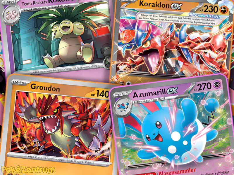 Koraidon-Azumarill-ex-Pokemon-Karten-Erhabene-Helden-enthuellt-vorgestellt-TCG