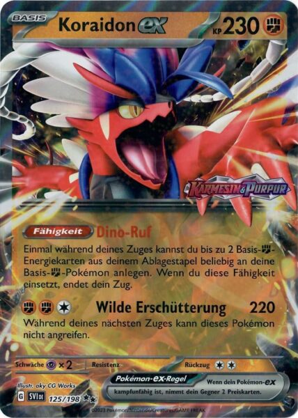 Koraidon-ex-125-198-XXL-Jumbo-Pokémon-Karte-Promo