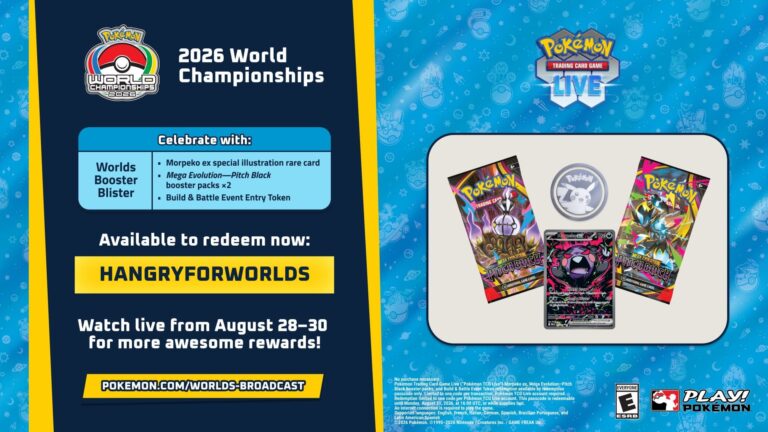 Kostenloser-Booster-Blister-Code-Pokémon-TCG-Live-Worlds-2026-Pokézentrum-1
