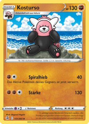 Kosturso_Fusionsangriff_151_Pokémon-Karte