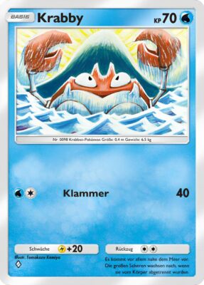 Krabby-068-Pokémon-TCG-Sammelkartenspiel-Pocket-Unschlagbare-Gene-Digitale-Karte-2024