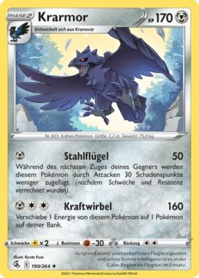 Krarmor_Fusionsangriff_190_Pokémon-Karte